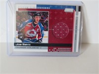 JOE SAKIC 2000-01 STADIUM CLUB SOUVEN. JERSEY CARD