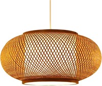 CSSYKV Weaving Bamboo Chandelier Vintage Ceiling
