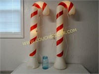 Pair Of Candy Cane Blow Molds