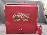 Vintage Metal Coca-Cola Cooler made by Progress