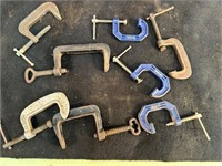 BOX OF C CLAMPS