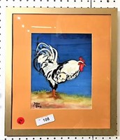 Bobbye Koncak Rooster Watercolor