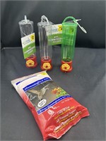 4pc Hummingbird Feeder & Nectar Set