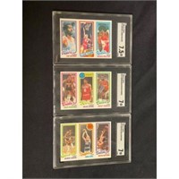 (3) Sgc Graded 1980 Topps Basketball Hof