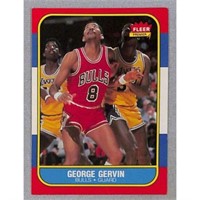 1986 Fleer Basketball George Gervin Hof