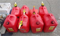 (8) 5Gal Gas Cans