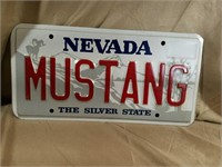 Nevada Mustang License Plate