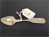 Coin silver tea spoon by Samuel Wherritt Richmond