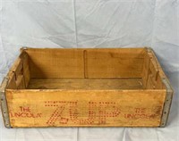 Vtg. 7-Up wooden soda crate