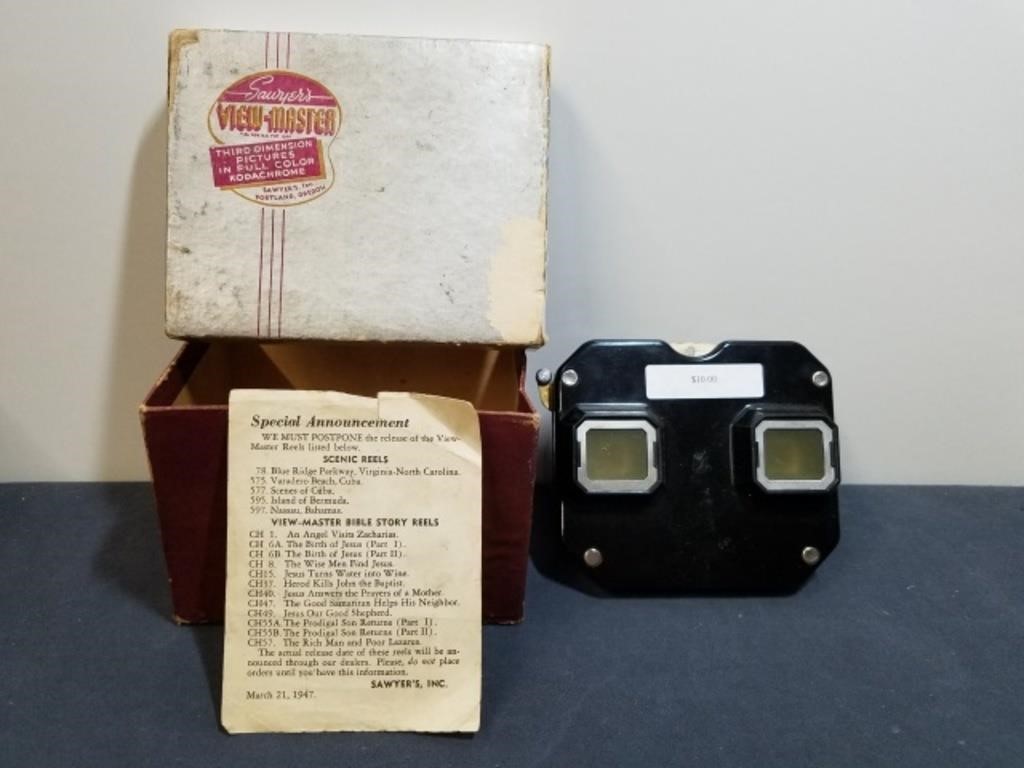 Vintage Sawyer's View-Master in Box and Islands
