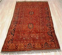 Persian hand woven rug, approximately 47"x76"; as