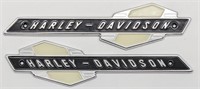 Repro. Harley-Davidson Tank Emblems 8-1/2" L x