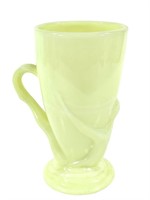 Bottoms Down Vaseline Glass Mug