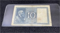 WWII 1939 Italy Bank Paper Note