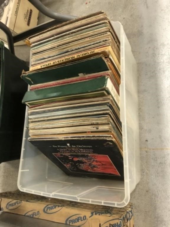 LARGE BOX OF ALBUMS