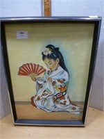 Artwork Oriental Girl 13" x 17"