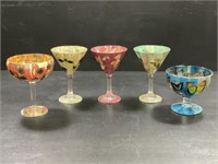 Hand Crafted Paper on Glass Stemware