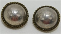 Vintage 925 Sterling Silver Clip-On Earrings - 7