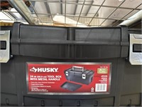 HUSKY TOOL BOX WITH HANDLE RETAIL $30