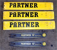 Lot of 5 Partner Chainsaw Bars