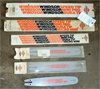 Lot of 6 Windsor Chainsaw Bars