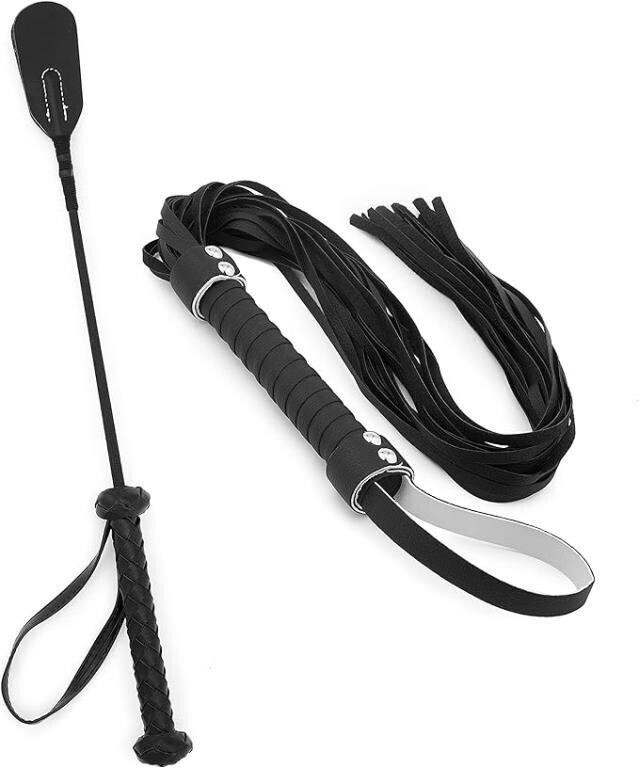 RIDING LEATHER WHIP CROP