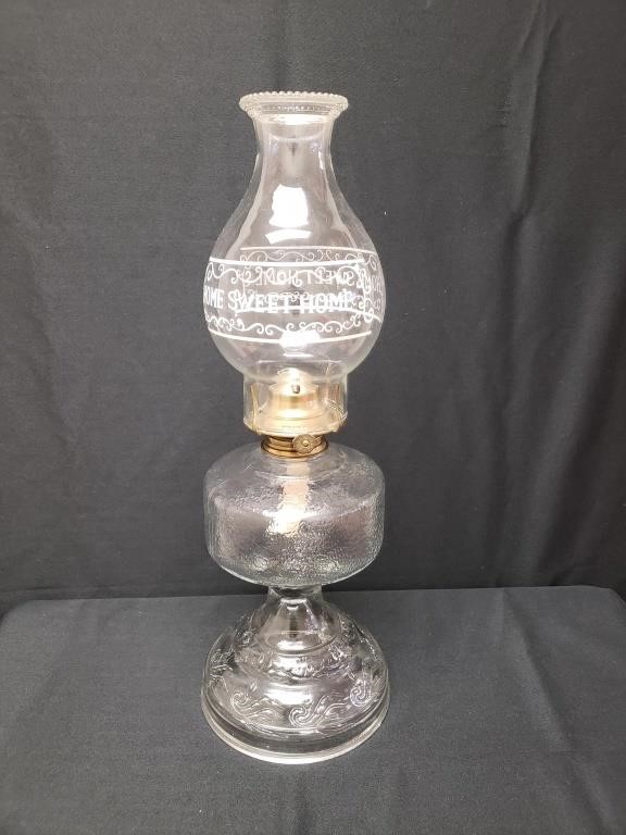 Theseus Bedenk volgorde Home Sweet Home Oil Lamp w/ Chimney Kaadan Ltd | Lewis Auction & Estate  Services