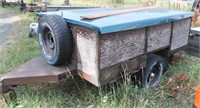 Small Utility trailer w/ top & contents