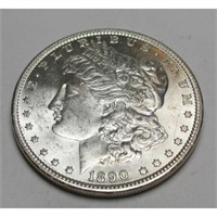 1890 P BU Morgan Silver Dollar