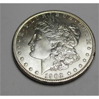 1902 o BU Morgan Silver Dollar