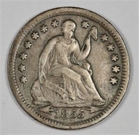 1855 O Better Date Liberty Seated Half Dime