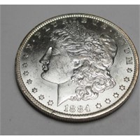 1884 O BU Morgan Silver Dollar