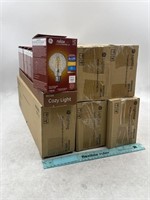NEW Lot of 6-6ct GE Lighting Relax LED Crackle