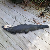 27-inch Black Concrete Alligator ~ Very cool