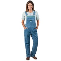 Size 10 Liberty Women's Denim Bib Overalls, Light