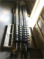 (4) steel augers