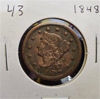 1848 United States Large Cent