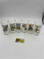 Saturday Evening Post Arby’s Glasses complete set