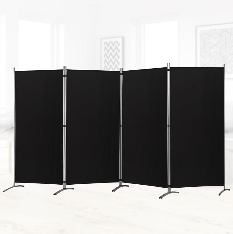 (U) RANTILA 4 Panel Room Divider, 6 Ft Tall Foldin