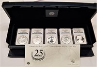 U.S. Mint 25th Anniversary Silver Eagle Set (5