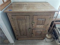 Oak Decorative Storage Cabinet