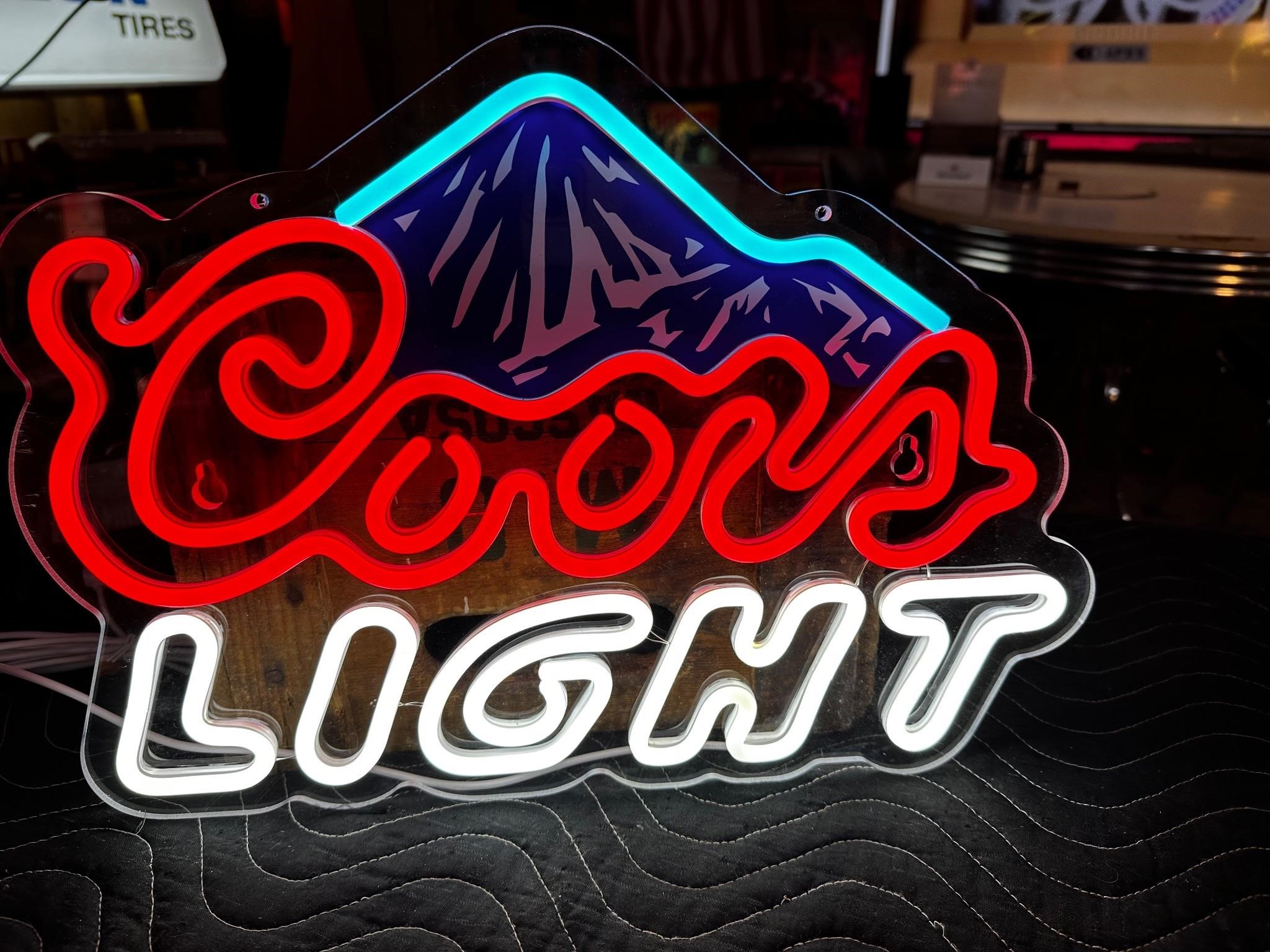 17 x 12” Coors Light Neon Sign