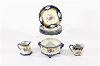 1890's Royal Nippon Porcelain Plates,Condiment Set