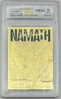 Joe Namath Gold Card