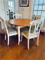 CUTE KITCHEN TABLE & 4 CHAIRS 45 ROUND