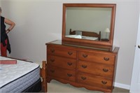 Krug 6 drawer dresser with detachable mirror