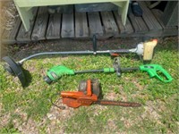 Echo Weedeater, Electric Weedeater and Chain Saw