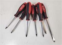 GUC Milwaukee 7PCS Red-Handle Screwdriver Set