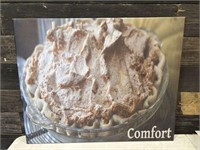 Large Canvas Pie Print, "Comfort", Appx. 30" x