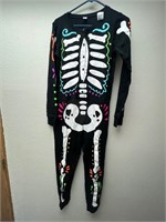 New adult medium skeleton onesie
